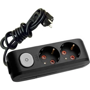 Multi-Let 2 Li Siyah Anahtarlı Grup Priz 3Mt