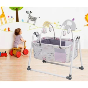 Cute Sheep Sallanır Bebek Beşiği - Pembe