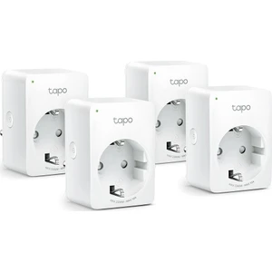 Tapo P100 (4-Pack), Akıllı Mini Wi-Fi Soketi, Amazon Alexa ve Google Home ile Çalışır, Uzaktan Kontrol, Cihaz Paylaşımı, Hub Gerekmez