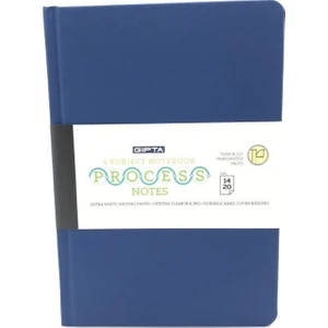 Process 160 Yaprak Kareli Defter 14 x 20 cm Lacivert