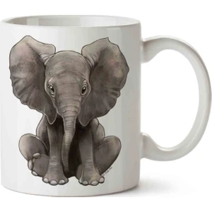 Art Hediye Elephant Fil Kupa Bardak