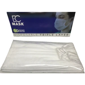 Eç Mask Ultrasonik 3 Katlı Telli Ultrasonik Cerrahi Maske 50'li 2 Adet
