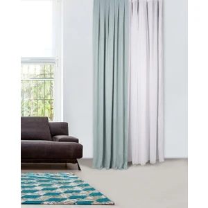 Fon Perde Mint Rengi Pilesiz 100 x 260 cm