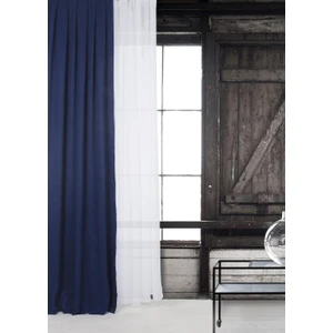 Fon Perde Lacivert Pilesiz 200 x 260 cm