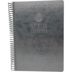 1081 V.i.p. Sert Kapak A4 Çizgili Defter Siyah