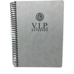 1081 V.i.p. Sert Kapak A4 Kareli Defter Gri