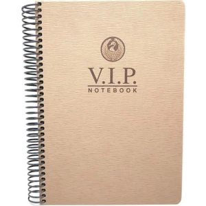 1081 V.i.p. Sert Kapak A4 Kareli Defter Kahve