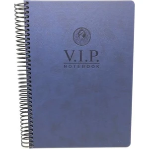 1081 V.i.p. Sert Kapak A4 Kareli Defter Lacivert