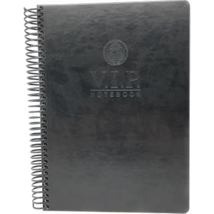 1081 V.i.p. Sert Kapak A4 Kareli Defter Siyah