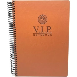1081 V.i.p. Sert Kapak A4 Kareli Defter Taba