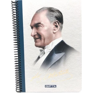 2650 M.K. Atatürk Defteri Açık Renkli Çiz. 100 Yap. 17 x 24 cm