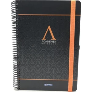 3774 Academia A4 Kareli 120 Yaprak Defter Turuncu
