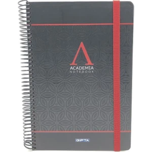 3775 Academia Çizgili 120 Yap. Defter 17 x 24 cm Kırmızı