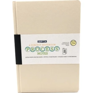 4616 Process Çizgisiz 160 Yaprak Defter 14 x 20 cm Krem Bej