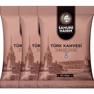 Sahure Hanım Türk Kahvesi 100 gr 3'lü Paket
