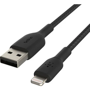 Braided Lightning Şarj ve Data Kablosu 2 mt Siyah