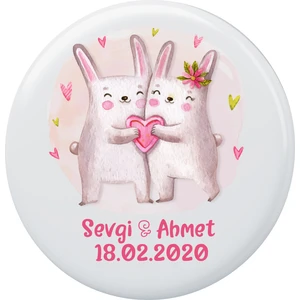 Kişiye Özel Düğün-Nikah Magnet Açacak (10 Adet) 010
