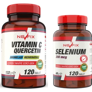 Vitamin C 1000 mg 120 Tablet Selenium 200 Mcg 120 Tablet