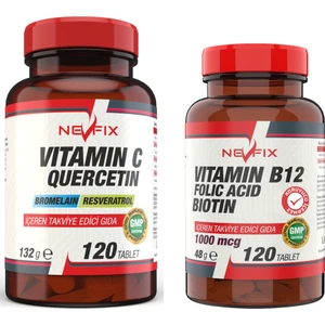 B12 Folic Acid & Biotin 120 Tablet Vitamin C 1000 mg 120 Tablet