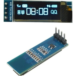 128 x 32 OLED LCD Ekran 0.91" SSD1306 (Arduino Uyumlu) Mavi