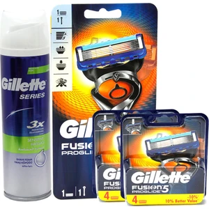 Fusion Proglide Flexball 1up Makine + 8 Yedek Başlık + Köpük 250 ml