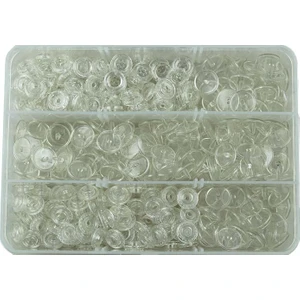 İşkur Makina Plastik Şeffaf Çıt Çıt Düğme 100 Set 12,5 mm