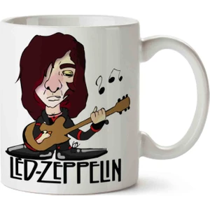 Art Hediye LED Zeppelin Gitar Kupa Bardak