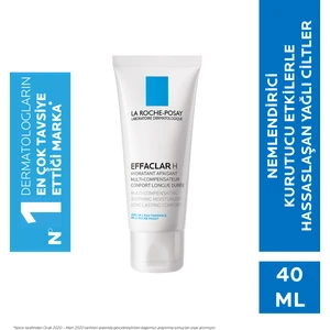 La Roche-Posay Effaclar H Krem Hassas Ciltler İçin Nemlendirici 40 ml Kurutucu Etkiyle
