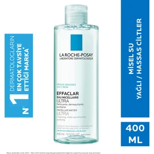 La Roche-Posay Effaclar Misel Su Micellar Ultra Yağlı/Akneye Eğilim Gösteren Ciltler 400Ml