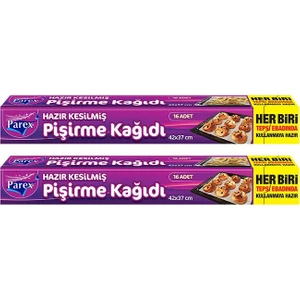 Hazır Kesilmiş Pişirme Kağıdı 16'lı x 2'li Paket