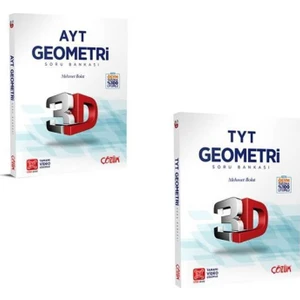 Çözüm Yayınları 3d  TYT AYT Geometri Soru Bankası Fırsat Seti