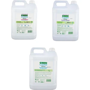 U Green Clean Çamaşır Deterjanı + Yumuşatıcı + Çamaşır Suyu  5000 ml 3'lü Set