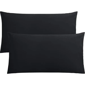 Stella Flavo 2'li Yastık Kılıfı 50 x 70 cm Kapaklı Siyah
