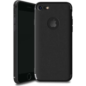 Apple iPhone 7 Kılıf Ince Mat Silikon Kılıf Simple Case + Koruyucu Cam