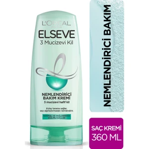 L'Oréal Paris Elseve 3 Mucizevi Kil Ağırlaştırmayan Bakım Kremi 360 ml