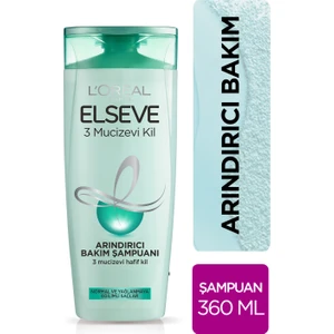 L'Oréal Paris Elseve 3 Mucizevi Kil Ağırlaştırmayan Bakım Şampuanı 360 Ml