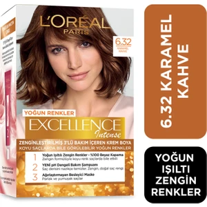 L'Oréal Paris Excellence Intense Saç Boyası - 6.32 Karamel Kahve