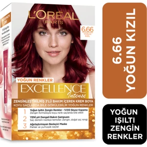 L'Oréal Paris Excellence Intense Saç Boyası - 6.66 Yoğun Kızıl