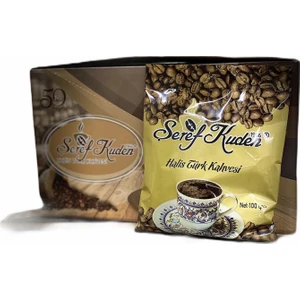 Şeref Kuden Kuru Kahve ve Baharat Halis Türk Kahvesi 100 gr x 10'lu