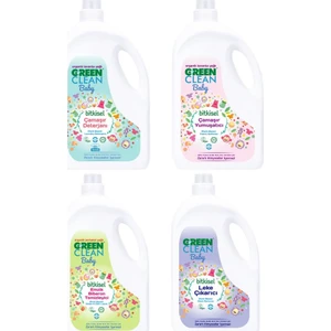 U Green Clean Baby Çamaşır Deterjanı 2.75 lt + Yumuşatıcı 2.75 lt + Leke Çıkarıcı 2.75 lt + Biberon Temizleyici 2.75 lt