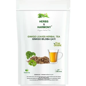 Herbs & Harmony Ginkgo Biloba Leaves Herbal Tea Ginkgo Biloba Bitki Çayı 150 gram