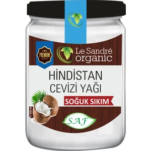 Le Sandre Organics Soğuk Sıkım Hindistan Cevizi Yağı 250 ml