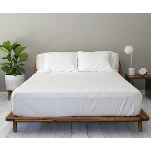 Stella Flavo Luxury Ranforce Tek Kişilik Lastikli Çarşaf Seti 100 x 200 + 30 cm Yastık Kılıflı Beyaz