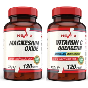 Magnezyum 250 mg 120 Tablet + Vitamin C 120 Tablet