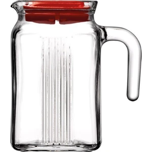 Frigo Sürahi Kırmızı / Beyaz Plastik Kapak 600 cc 3 Adet