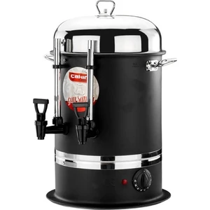 Çakır Çelik Endüstriyel Çay Kazanı Siyah 80 Bardaklık  7,5 Lt