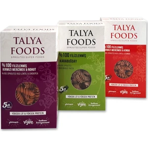Talya Foods Glutensiz Vegan Klasik Üçlü Makarna seti