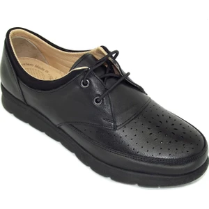 Shose 100100145  Deri Rahat  Kadın Ayakkabı Siyah