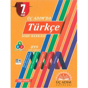 Üç Adım Yayınları 7. Sınıf Üç Adımda Türkçe Soru Bankası
