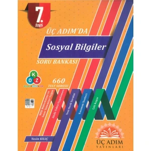 Üç Adım Yayınları 7. Sınıf Üç Adımda Sosyal Bilgiler Soru Bankası